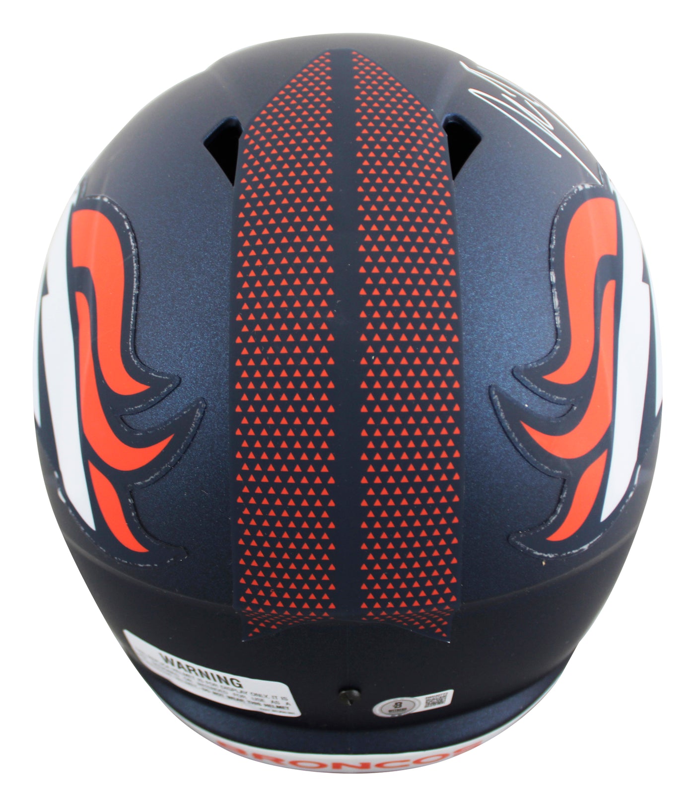 Broncos John Lynch Signed 2024 Full Size Speed Rep Helmet W/ Case BAS Witnessed