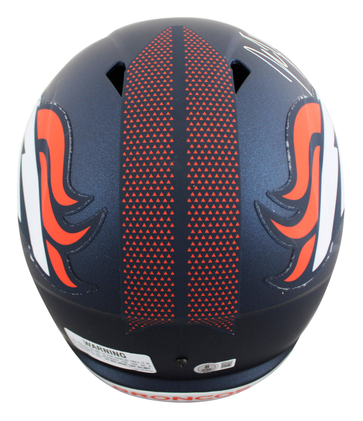 Broncos John Lynch Signed 2024 Full Size Speed Rep Helmet W/ Case BAS Witnessed