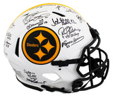 Steelers Greats (16) Signed Lunar Full Size Speed Proline Helmet W/ Case BAS