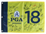(39) Fleetwood, Clark, Thomas, Rahm +35 Signed 2026 PGA Championship Flag BAS