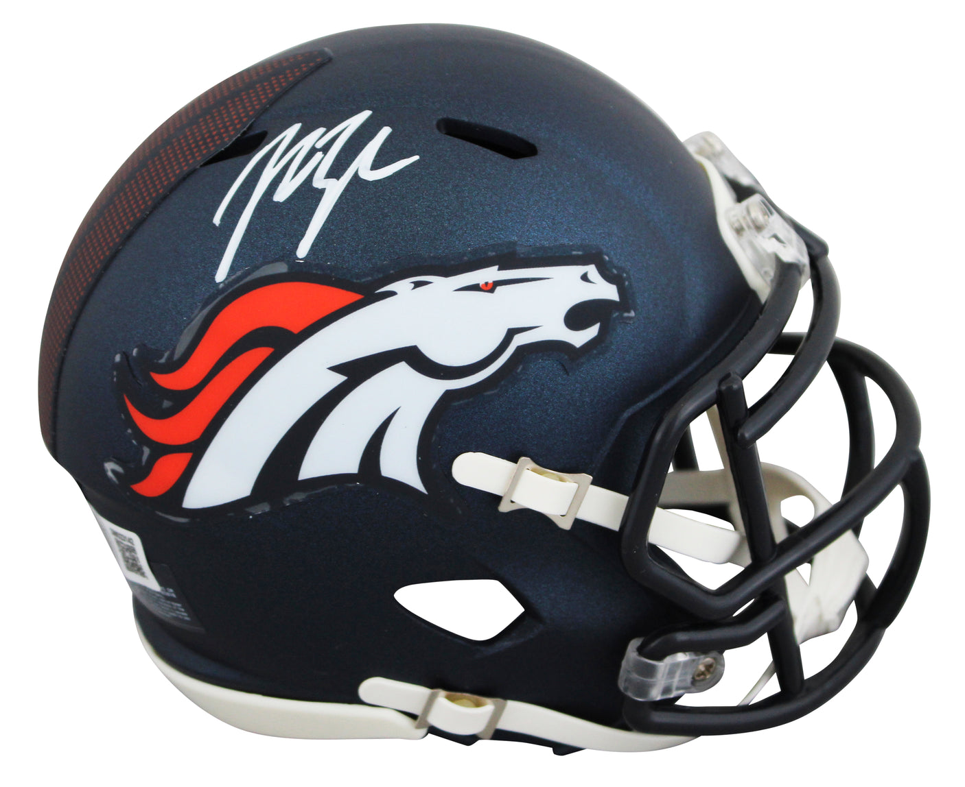 Broncos John Lynch Authentic Signed 2024 Speed Mini Helmet BAS Witnessed