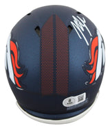 Broncos John Lynch Authentic Signed 2024 Speed Mini Helmet W/ Case BAS Witnessed
