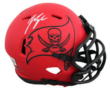 Buccaneers John Lynch Signed Rave Speed Mini Helmet W/ Case BAS Witnessed