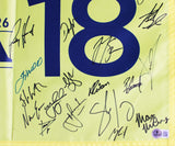 (39) Fleetwood, Clark, Thomas, Rahm +35 Signed 2026 PGA Championship Flag BAS