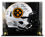 Steelers Greats (16) Signed Lunar Full Size Speed Proline Helmet W/ Case BAS
