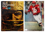 Chiefs Len Dawson Signed 1967 SBl I AFL vs NFL WC Game Program JSA #AW63763