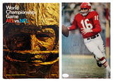 Chiefs Len Dawson Signed 1967 SBl I AFL vs NFL WC Game Program JSA #AW63763