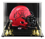 Buccaneers John Lynch Signed Rave Speed Mini Helmet W/ Case BAS Witnessed