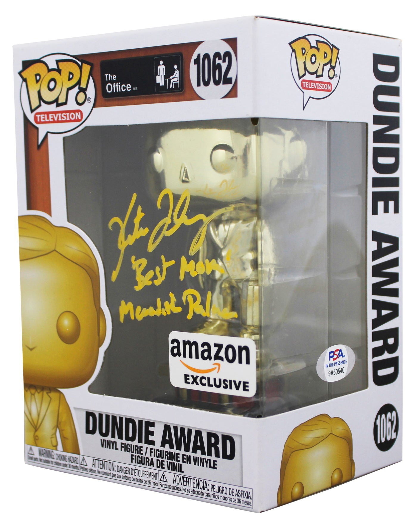 Kate Flannery "2x Insc" Signed Dundie Award #1062 Funko Pop Figure PSA/DNA Itp 2