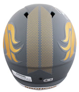 Broncos John Elway Signed Slate Full Size Speed Rep Helmet BAS Witness #4W526425