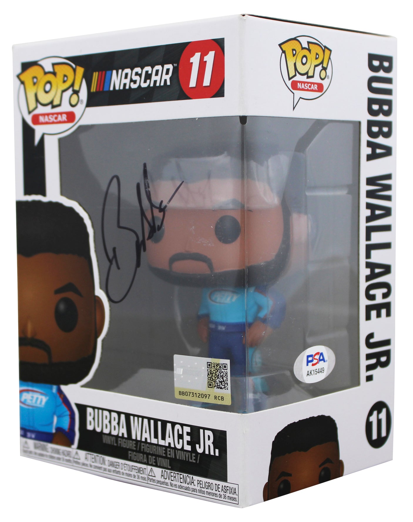 Bubba Wallace Jr. NASCAR Signed #11 Funko Pop Vinyl Figure PSA/DNA #AK15449