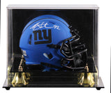 Giants Michael Strahan Signed Rave Speed Mini Helmet W/ Case BAS Witnessed