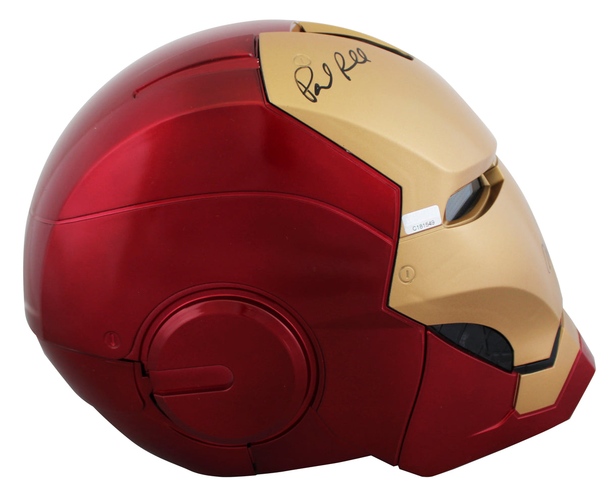 The Avengers (5) Lee, Jackson, Rudd +2 Signed Iron Man F/S Helmet BAS #AE64811