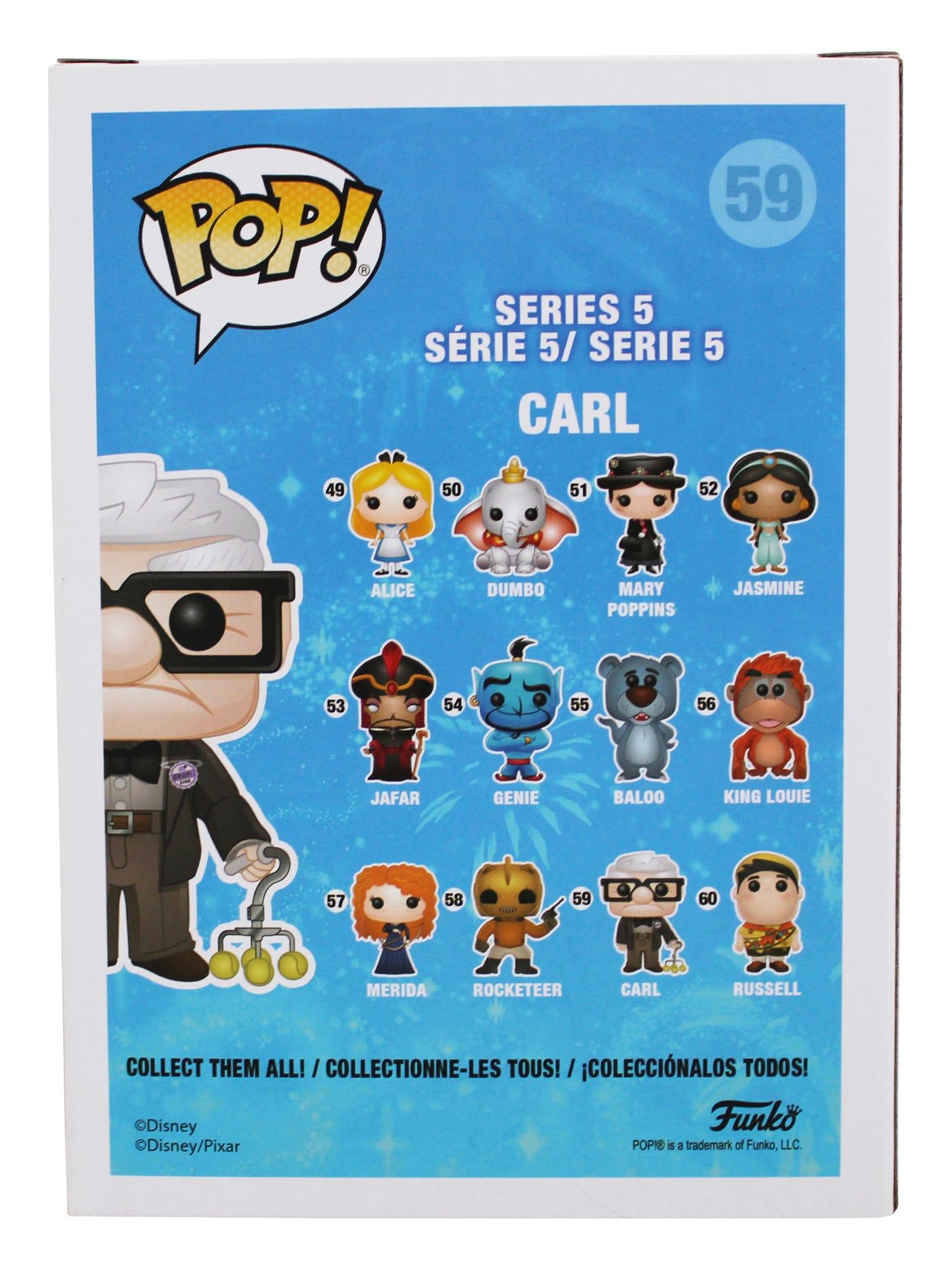 Ed Asner Up Authentic Signed Carl #59 Funko Pop Vinyl Figure JSA #SS13310