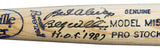 Billy Williams "2x Insc" Signed Louisville Slugger Baseball Bat BAS #BU55135