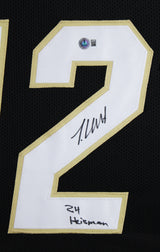 Colorado Travis Hunter "24 HT" Signed Black Pro Style Framed Jersey BAS Witness