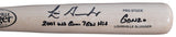 D-Backs Luis Gonzalez "2x Insc" Signed Blonde Louisville Slugger Bat BAS Witness