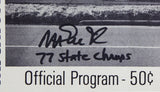 Magic Johnson Signed 1977 Michigan High School Championships Program BAS Wit 1
