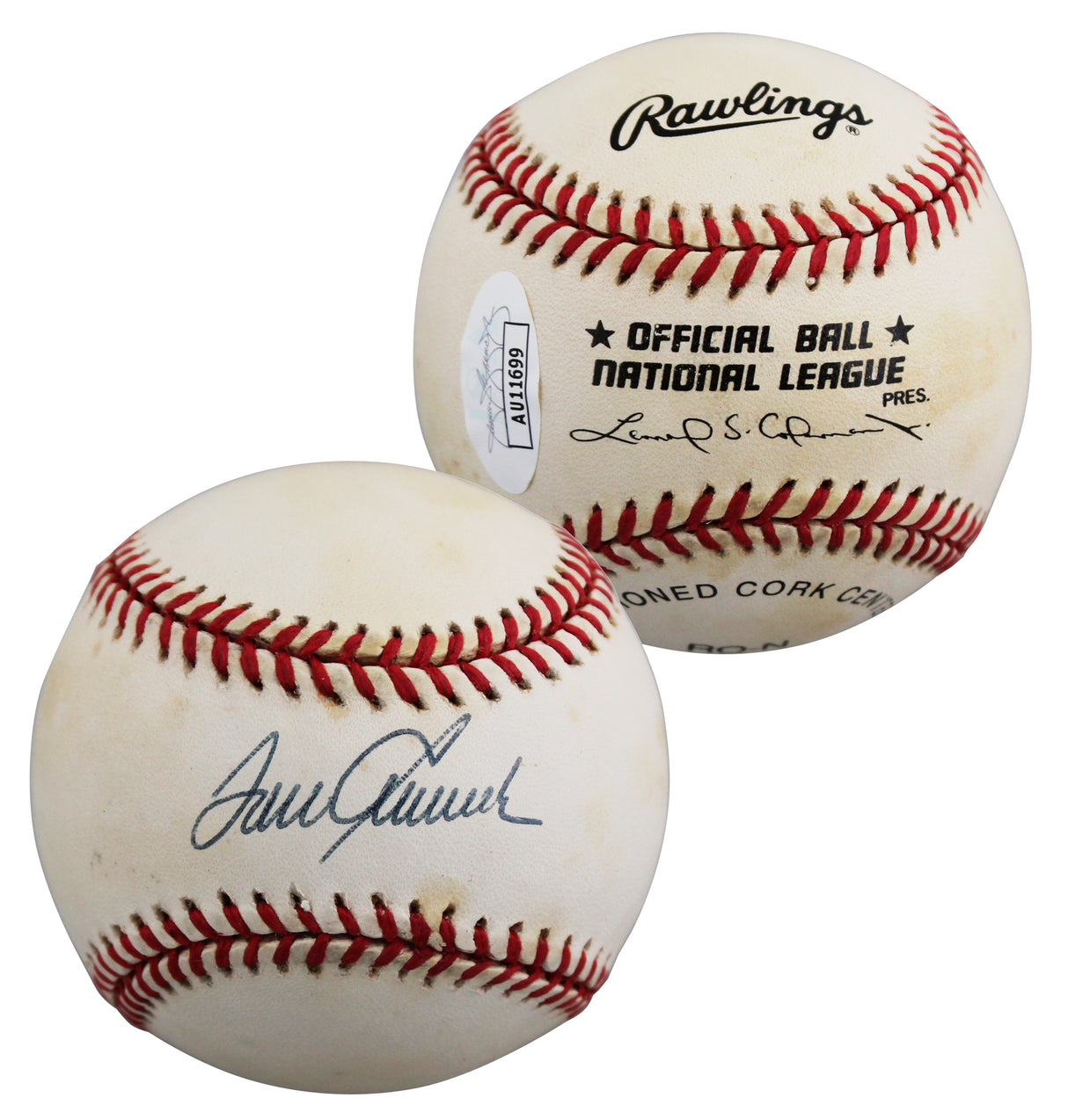 Mets Tom Seaver Authentic Signed Leonard Coleman ONL Baseball JSA #AU11699