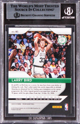 Celtics Larry Bird Authentic Signed 2018 Panini Prizm #85 Card BAS Slabbed