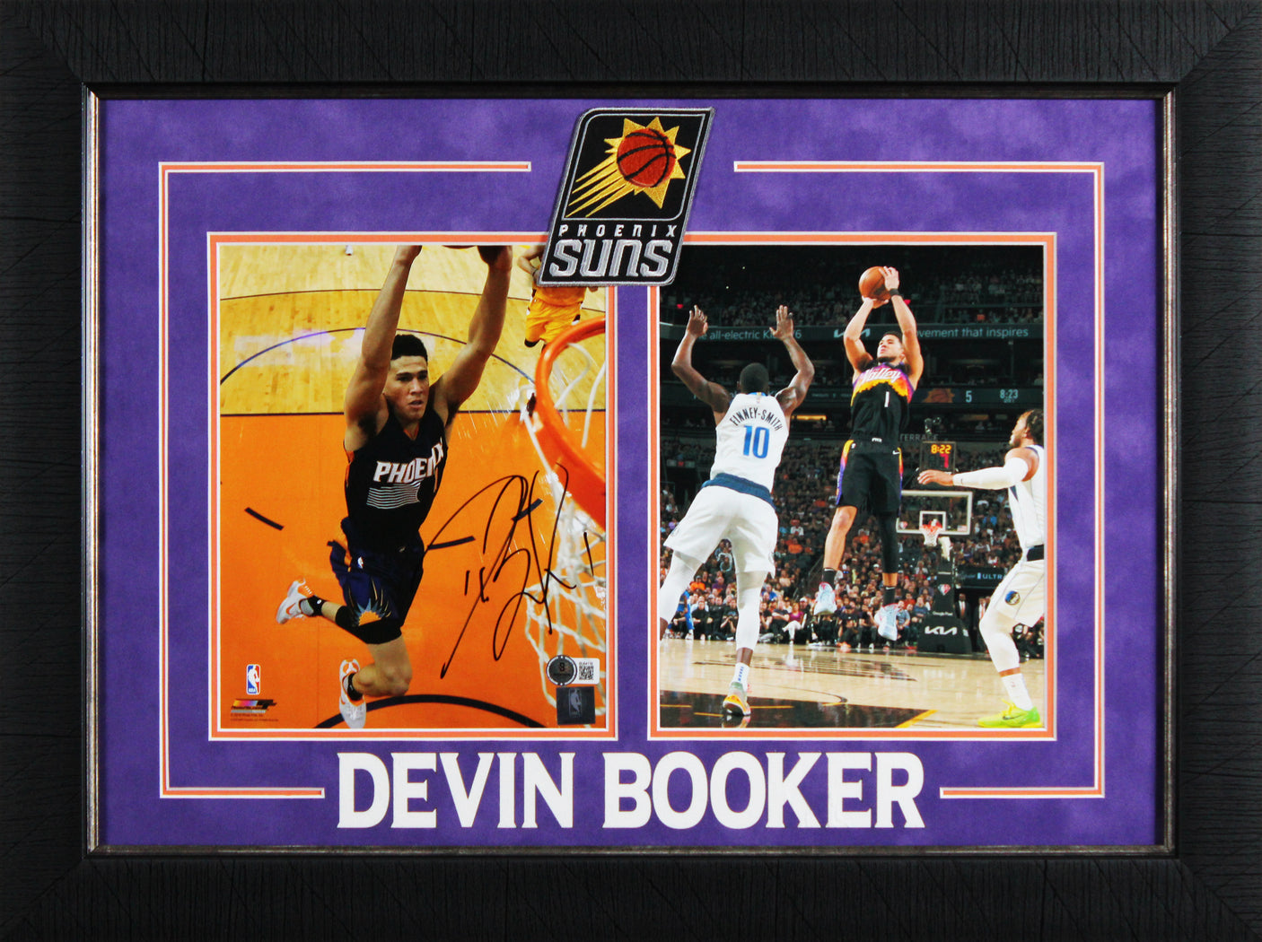 Suns Devin Booker Authentic Signed 8x10 Framed Photo Autographed BAS #BU64116
