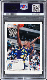 Larry Bird & Magic Johnson Signed 1992 Upper Deck #SP1 Card PSA/DNA Slabbed