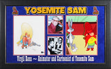 Virgil Ross Looney Tunes Signed & Framed Hand Drawn Yosemite Sam Sketch BAS