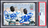 Emmitt Smith & Michael Irvin Signed 1992 Pro Set #5 PC Card 9! Auto 10! PSA Slab