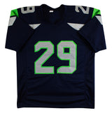 Earl Thomas Authentic Signed Navy Pro Style Jersey Autographed JSA Witness