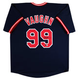 Charlie Sheen Major League Signed Navy Blue Pro Style Jersey BAS Witnessed