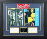 Janet Leigh & Anthony Perkins Psycho Signed & Framed 3x5 Index Card BAS #AE09345
