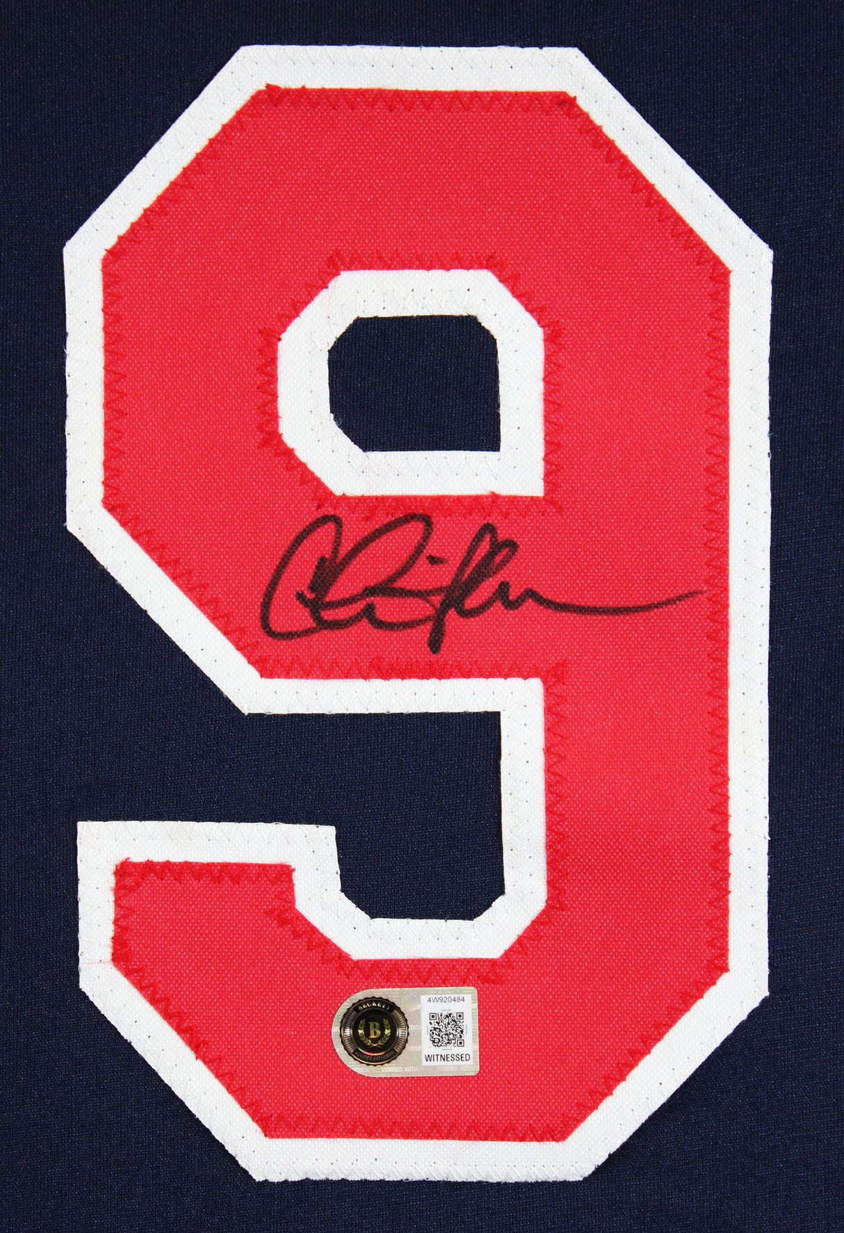 Charlie Sheen Major League Signed Navy Blue Pro Style Jersey BAS Witnessed