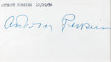 Janet Leigh & Anthony Perkins Psycho Signed & Framed 3x5 Index Card BAS #AE09345