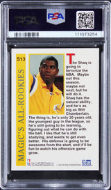 Magic Johnson & Shaquille O'Neal Signed 1995 Skybox #S13 Card Auto 10! PSA Slab