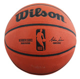 Showtime Lakers (6) Johnson, Thompson, Worthy +3 Signed Basketball W/ Case BAS W