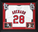 Nolan Arenado Authentic Signed White Pro Style Framed Jersey Autographed JSA