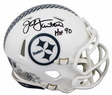 Steelers Jack Lambert Signed STS III Speed Mini Helmet W/ Case BAS Witnessed