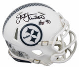 Steelers Jack Lambert Signed STS III Speed Mini Helmet W/ Case BAS Witnessed
