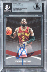 Cavaliers Kyrie Irving Authentic Signed 2014 Elite #25 Card BAS Slabbed