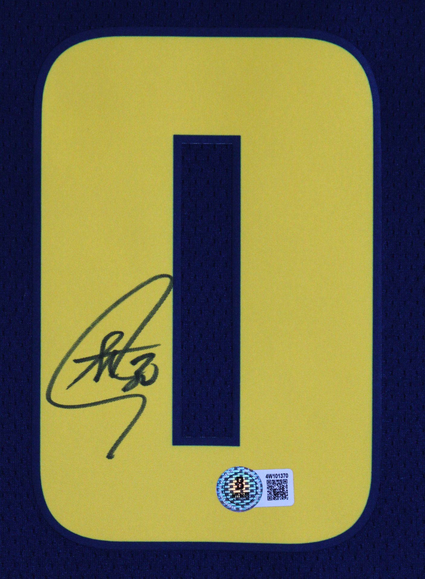 Warriors Stephen Curry Signed Navy Blue Nike 2024 City Swingman Jersey BAS