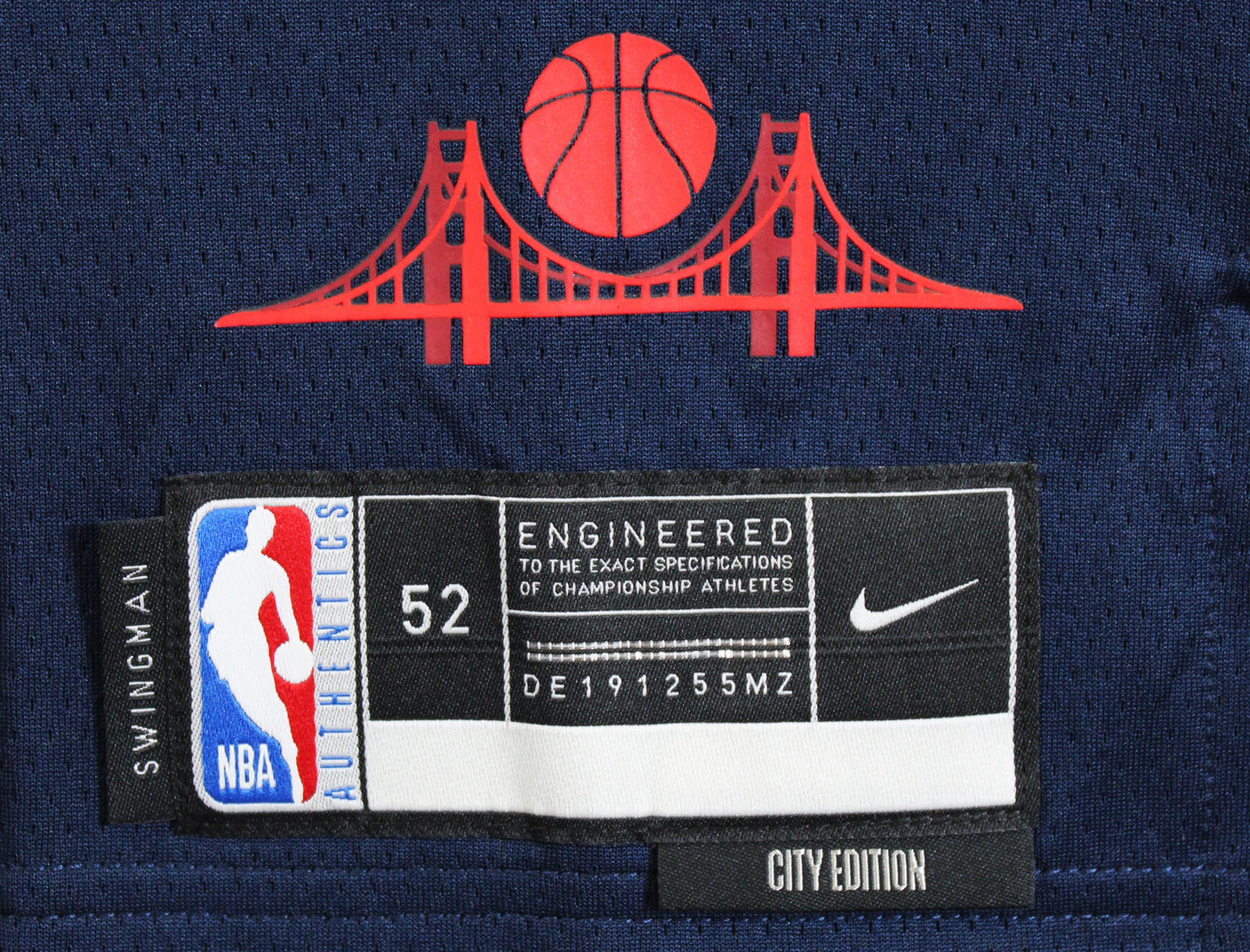 Warriors Stephen Curry Signed Navy Blue Nike 2024 City Swingman Jersey BAS