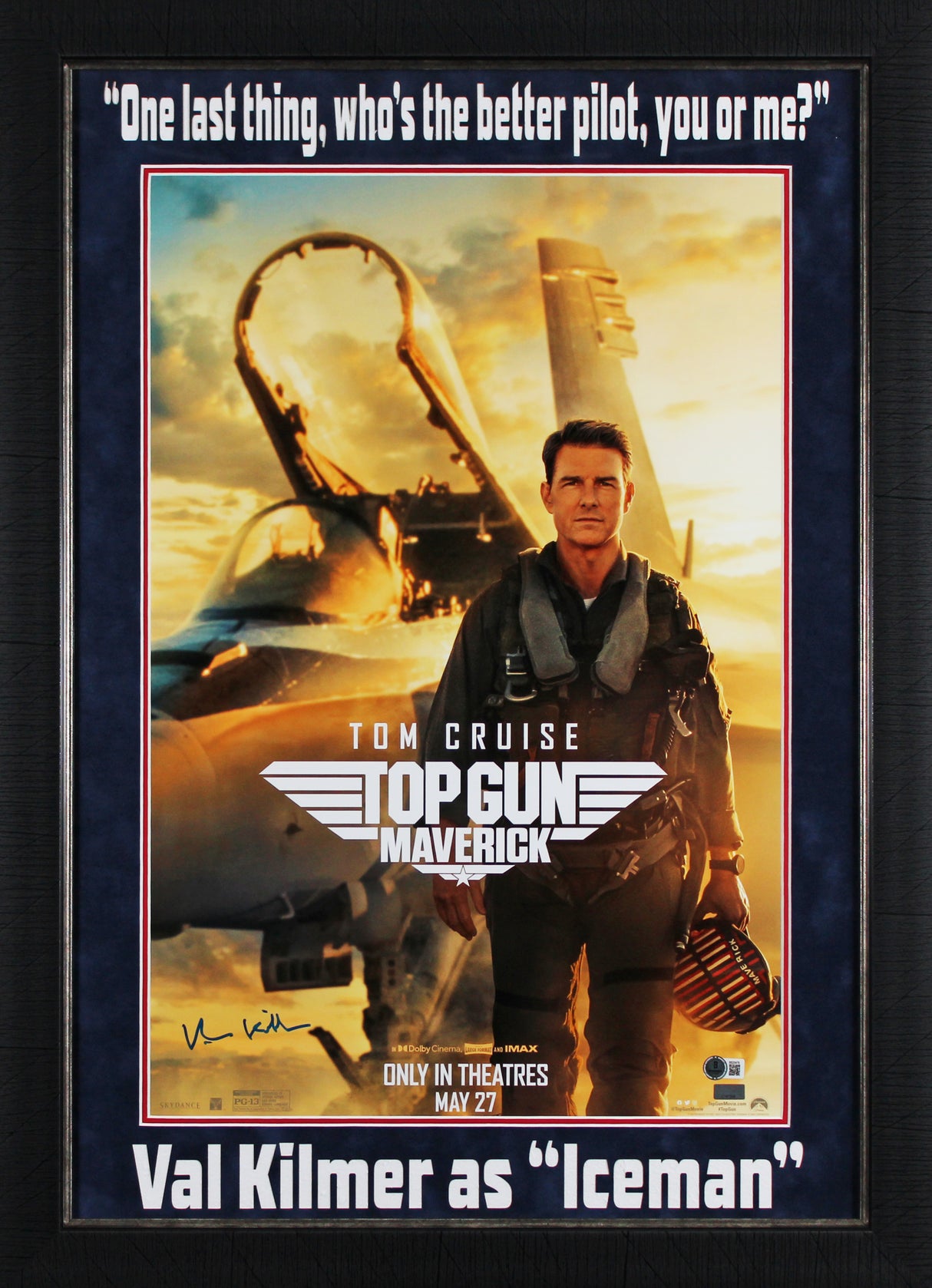 Val Kilmer Top Gun: Maverick Authentic Signed 16x24 Photo Autographed BAS