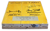 Showtime Lakers (5) Johnson, Worthy, Scott +3 Signed 8x10 Forum Floorboard BAS W