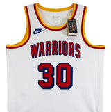 Warriors Stephen Curry Signed White Nike 2024 Classic Ed. Swingman Jersey BAS