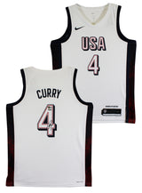 Warriors Stephen Curry Authentic Signed Team USA White Nike Swingman Jersey BAS