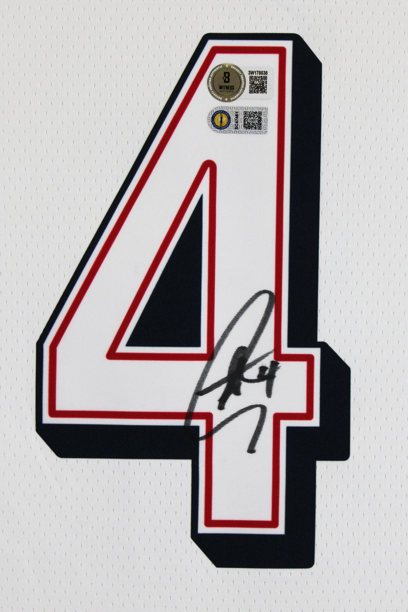 Warriors Stephen Curry Authentic Signed Team USA White Nike Swingman Jersey BAS