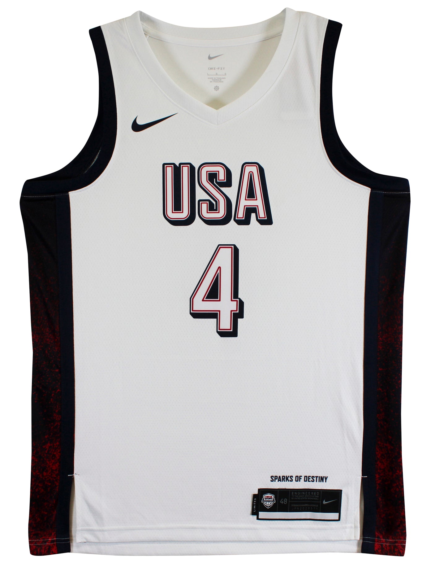 Warriors Stephen Curry Authentic Signed Team USA White Nike Swingman Jersey BAS