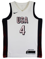 Warriors Stephen Curry Authentic Signed Team USA White Nike Swingman Jersey BAS