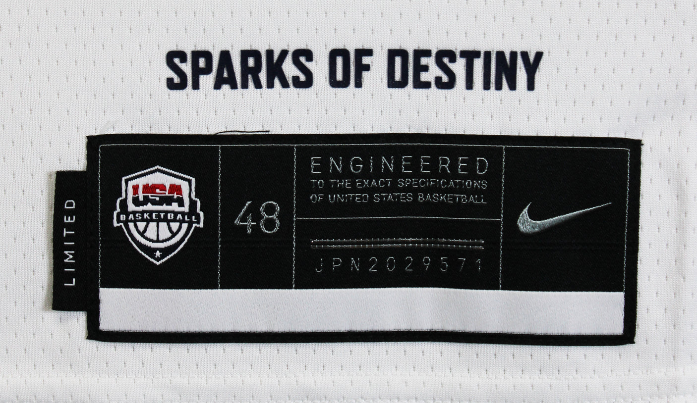 Warriors Stephen Curry Authentic Signed Team USA White Nike Swingman Jersey BAS