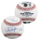 Charlie Sheen Major League "Wild Thing" Signed Baseball W/ Case BAS Witnessed
